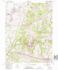 Walkersville Maryland Historical topographic map, 1:24000 scale, 7.5 X 7.5 Minute, Year 1953