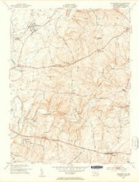 Walkersville Maryland Historical topographic map, 1:24000 scale, 7.5 X 7.5 Minute, Year 1953