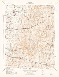 Walkersville Maryland Historical topographic map, 1:31680 scale, 7.5 X 7.5 Minute, Year 1944