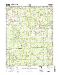 Wango Maryland Current topographic map, 1:24000 scale, 7.5 X 7.5 Minute, Year 2016