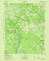Wango Maryland Historical topographic map, 1:31680 scale, 7.5 X 7.5 Minute, Year 1943