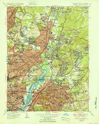 Washington East District of Columbia Historical topographic map, 1:24000 scale, 7.5 X 7.5 Minute, Year 1951