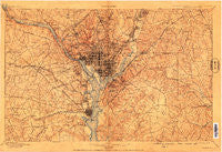 Washington Maryland Historical topographic map, 1:62500 scale, 15 X 15 Minute, Year 1900