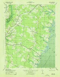 Wesley Maryland Historical topographic map, 1:31680 scale, 7.5 X 7.5 Minute, Year 1943