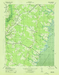 Wesley Maryland Historical topographic map, 1:31680 scale, 7.5 X 7.5 Minute, Year 1943