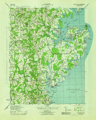 West River Maryland Historical topographic map, 1:31680 scale, 7.5 X 7.5 Minute, Year 1944