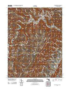 Westernport Maryland Historical topographic map, 1:24000 scale, 7.5 X 7.5 Minute, Year 2011