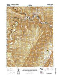 Westernport Maryland Historical topographic map, 1:24000 scale, 7.5 X 7.5 Minute, Year 2014