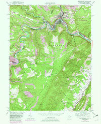 Westernport Maryland Historical topographic map, 1:24000 scale, 7.5 X 7.5 Minute, Year 1950