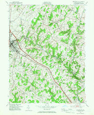 Westminster Maryland Historical topographic map, 1:24000 scale, 7.5 X 7.5 Minute, Year 1953