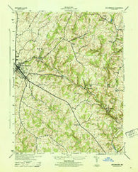 Westminster Maryland Historical topographic map, 1:31680 scale, 7.5 X 7.5 Minute, Year 1944