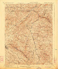 Westminster Maryland Historical topographic map, 1:62500 scale, 15 X 15 Minute, Year 1905