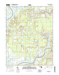 Wetipquin Maryland Current topographic map, 1:24000 scale, 7.5 X 7.5 Minute, Year 2016