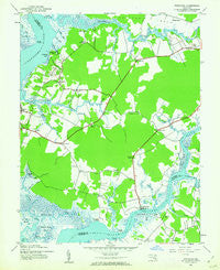Wetipquin Maryland Historical topographic map, 1:24000 scale, 7.5 X 7.5 Minute, Year 1942
