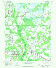 Whaleysville Maryland Historical topographic map, 1:24000 scale, 7.5 X 7.5 Minute, Year 1942