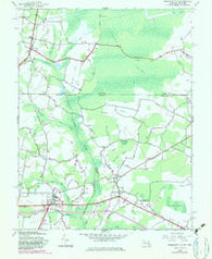 Whaleysville Maryland Historical topographic map, 1:24000 scale, 7.5 X 7.5 Minute, Year 1942