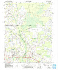 Whaleysville Maryland Historical topographic map, 1:24000 scale, 7.5 X 7.5 Minute, Year 1992