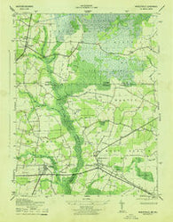Whaleysville Maryland Historical topographic map, 1:31680 scale, 7.5 X 7.5 Minute, Year 1943
