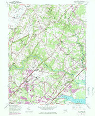 White Marsh Maryland Historical topographic map, 1:24000 scale, 7.5 X 7.5 Minute, Year 1951