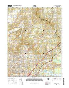 White Marsh Maryland Current topographic map, 1:24000 scale, 7.5 X 7.5 Minute, Year 2016