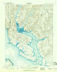 Wicomico Maryland Historical topographic map, 1:62500 scale, 15 X 15 Minute, Year 1911