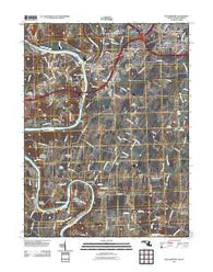 Williamsport Maryland Historical topographic map, 1:24000 scale, 7.5 X 7.5 Minute, Year 2011
