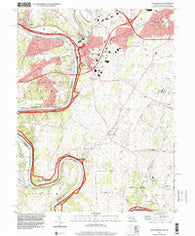 Williamsport Maryland Historical topographic map, 1:24000 scale, 7.5 X 7.5 Minute, Year 1997