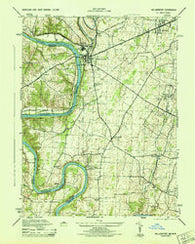 Williamsport Maryland Historical topographic map, 1:31680 scale, 7.5 X 7.5 Minute, Year 1944