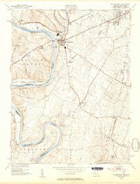 Williamsport Maryland Historical topographic map, 1:24000 scale, 7.5 X 7.5 Minute, Year 1953