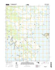 Wingate Maryland Current topographic map, 1:24000 scale, 7.5 X 7.5 Minute, Year 2016