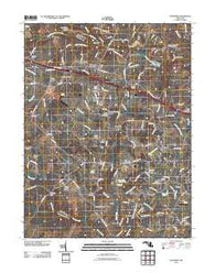Woodbine Maryland Historical topographic map, 1:24000 scale, 7.5 X 7.5 Minute, Year 2011