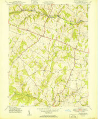 Woodbine Maryland Historical topographic map, 1:24000 scale, 7.5 X 7.5 Minute, Year 1950