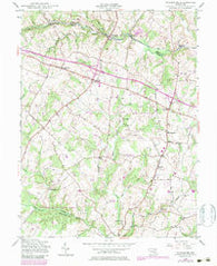 Woodbine Maryland Historical topographic map, 1:24000 scale, 7.5 X 7.5 Minute, Year 1945
