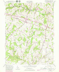 Woodbine Maryland Historical topographic map, 1:24000 scale, 7.5 X 7.5 Minute, Year 1945