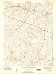 Woodbine Maryland Historical topographic map, 1:24000 scale, 7.5 X 7.5 Minute, Year 1950