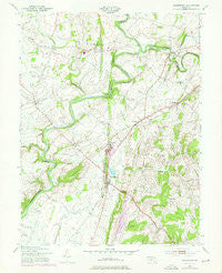 Woodsboro Maryland Historical topographic map, 1:24000 scale, 7.5 X 7.5 Minute, Year 1953
