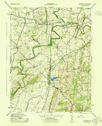 Woodsboro Maryland Historical topographic map, 1:31680 scale, 7.5 X 7.5 Minute, Year 1944