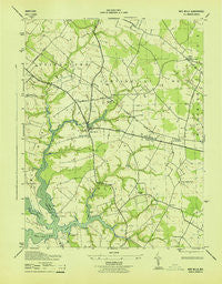 Wye Mills Maryland Historical topographic map, 1:31680 scale, 7.5 X 7.5 Minute, Year 1943