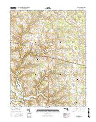 Wye Mills Maryland Current topographic map, 1:24000 scale, 7.5 X 7.5 Minute, Year 2016