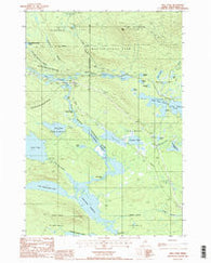 Abol Pond Maine Historical topographic map, 1:24000 scale, 7.5 X 7.5 Minute, Year 1988