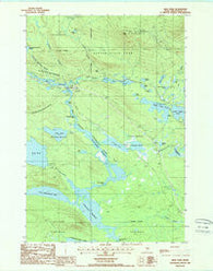 Abol Pond Maine Historical topographic map, 1:24000 scale, 7.5 X 7.5 Minute, Year 1988