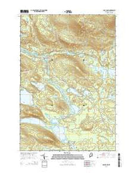 Abol Pond Maine Current topographic map, 1:24000 scale, 7.5 X 7.5 Minute, Year 2014
