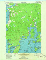 Addison Maine Historical topographic map, 1:24000 scale, 7.5 X 7.5 Minute, Year 1948
