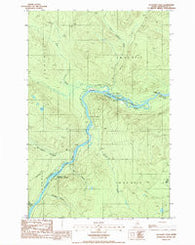 Allagash Falls Maine Historical topographic map, 1:24000 scale, 7.5 X 7.5 Minute, Year 1986