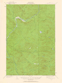Allagash Falls Maine Historical topographic map, 1:62500 scale, 15 X 15 Minute, Year 1932