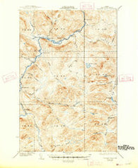 Allagash Falls Maine Historical topographic map, 1:62500 scale, 15 X 15 Minute, Year 1935