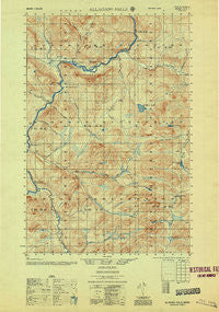 Allagash Falls Maine Historical topographic map, 1:50000 scale, 15 X 15 Minute, Year 1956