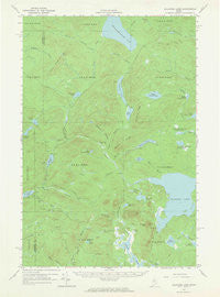 Allagash Lake Maine Historical topographic map, 1:62500 scale, 15 X 15 Minute, Year 1961