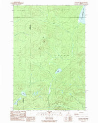 Allagash Pond Maine Historical topographic map, 1:24000 scale, 7.5 X 7.5 Minute, Year 1989