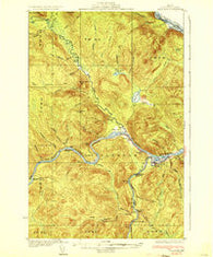 Allagash Maine Historical topographic map, 1:62500 scale, 15 X 15 Minute, Year 1933